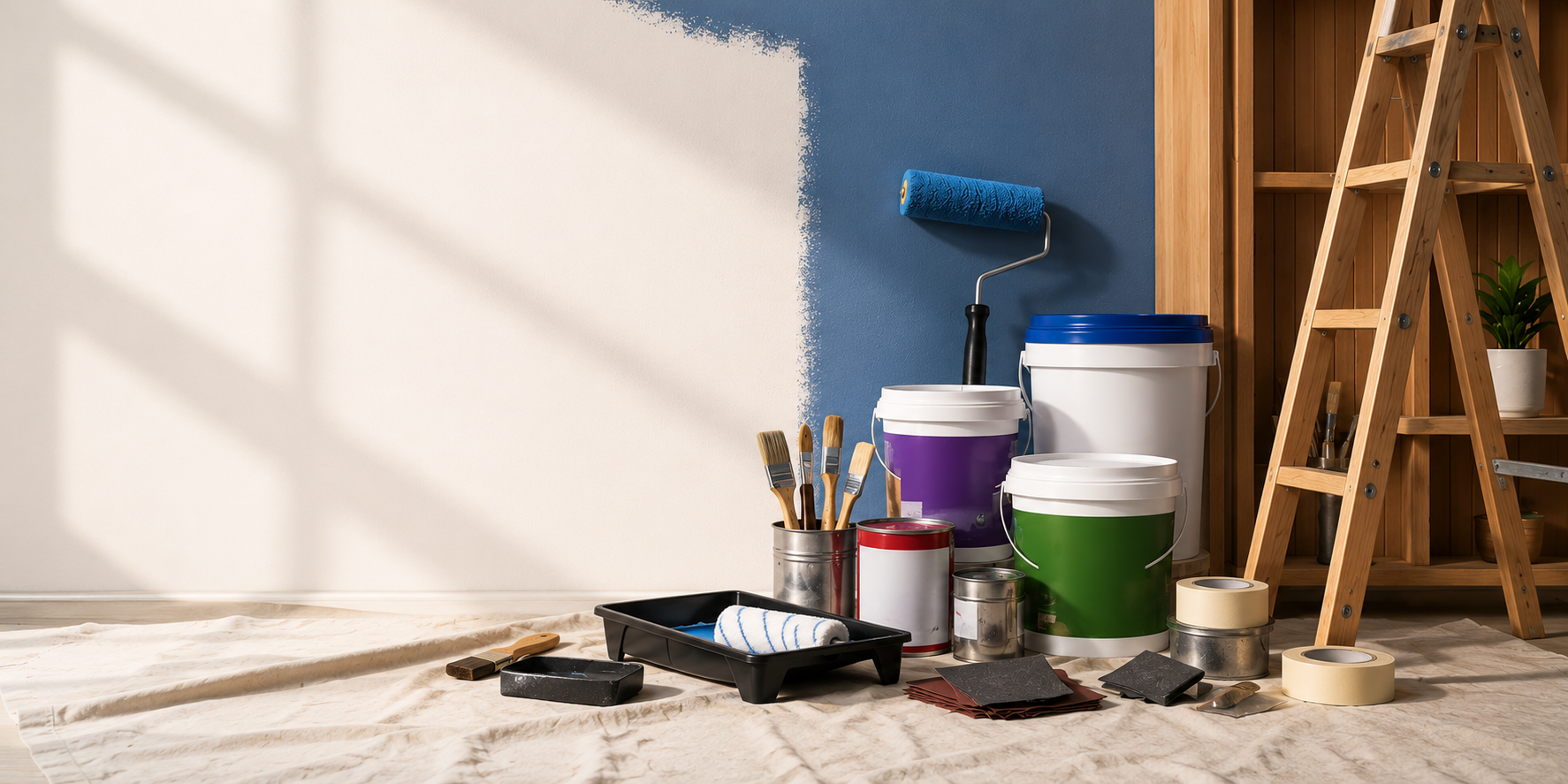 Paint & Finishing products and project materials at TB Sri Rejeki