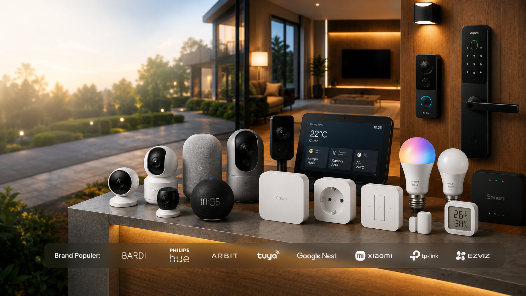 Produk Smart Home dan material proyek di TB Sri Rejeki