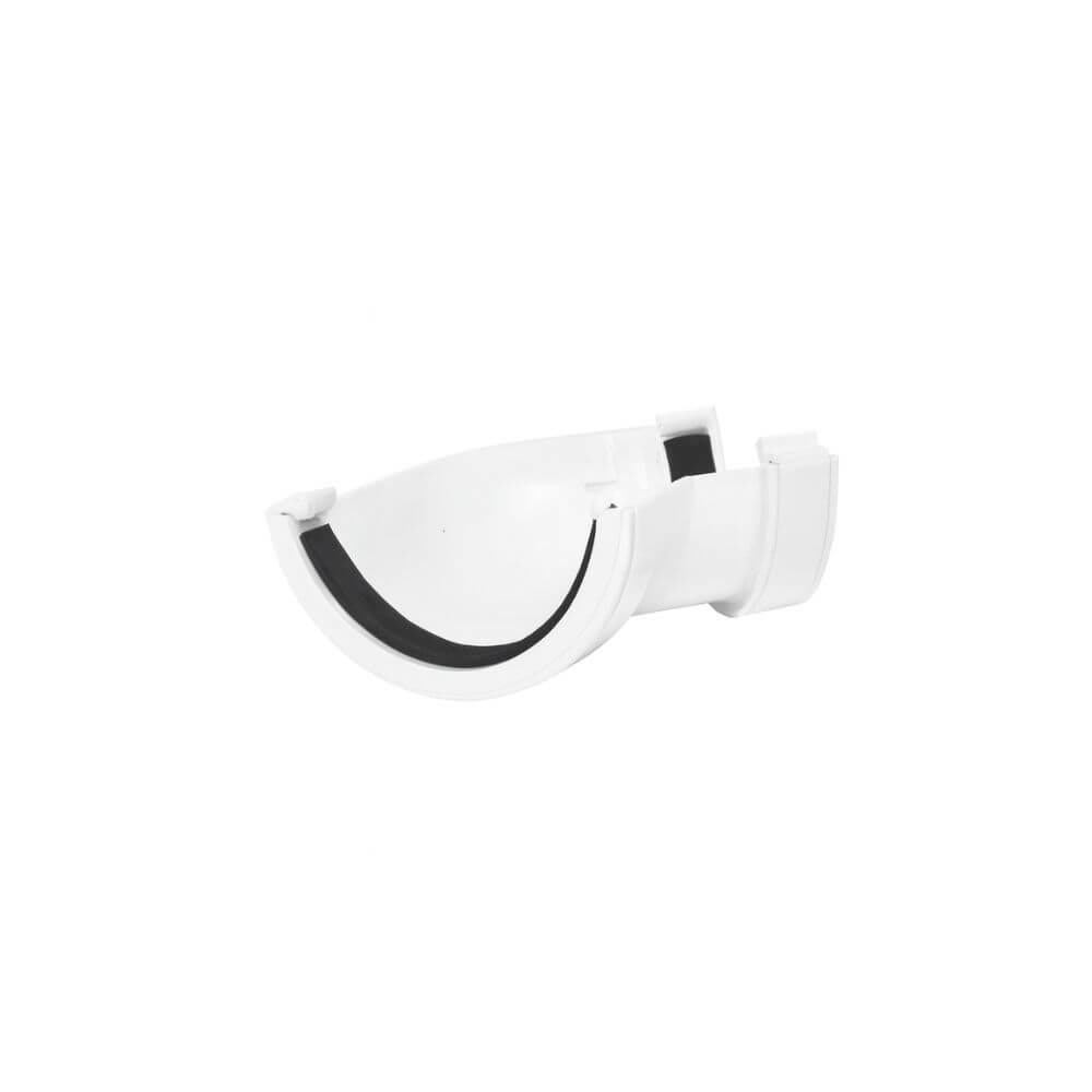112mm Half Round 135 Degree Gutter Angle White
