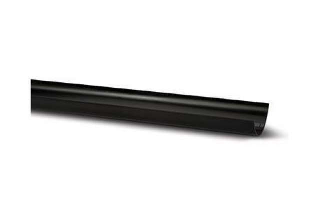 112mm Half Round Gutter Black 4m