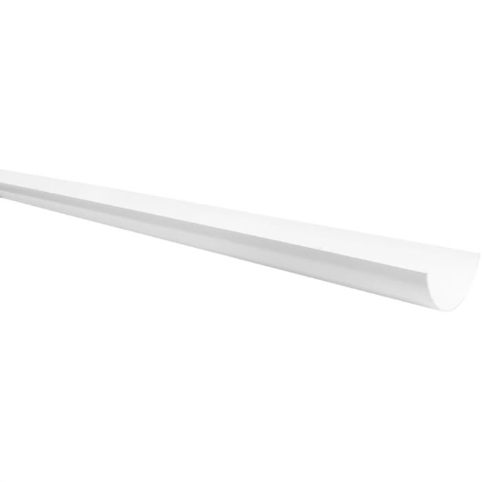 112mm Half Round Gutter White 4m