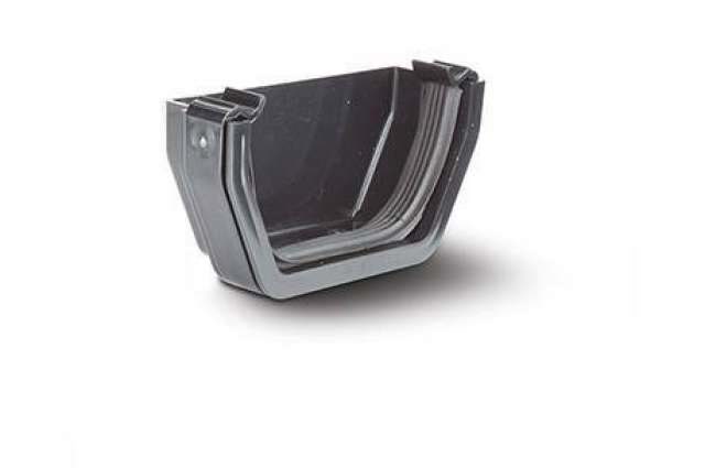 114mm Square External Stop End Black