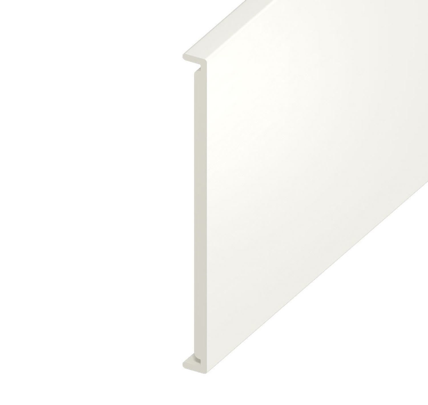 18mm Plain White Ash Double Fascia Board 350mm x 5m