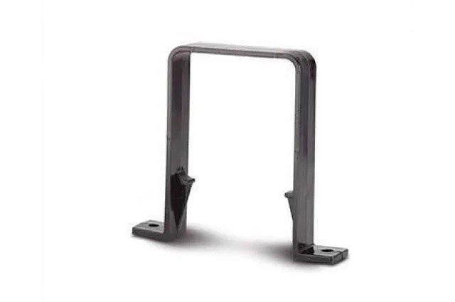 65mm Square Downpipe Bracket Black