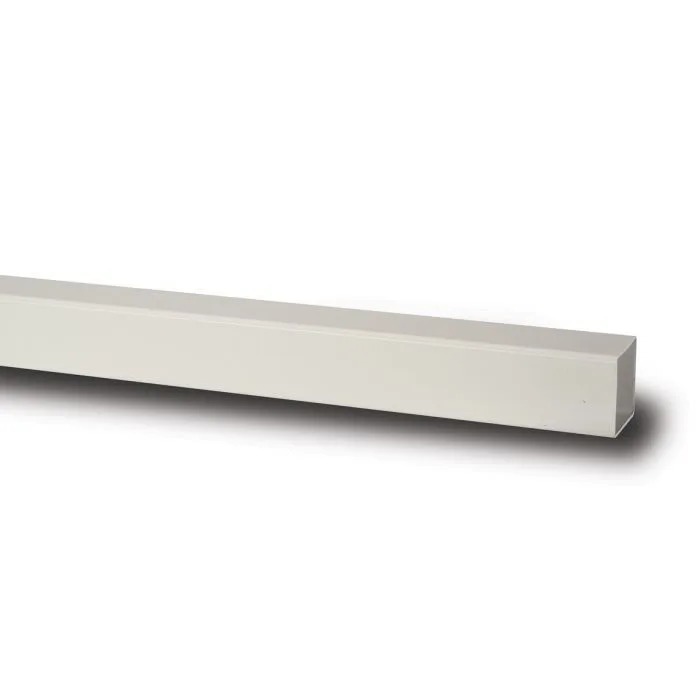 65mm Square Downpipe White 2.5m