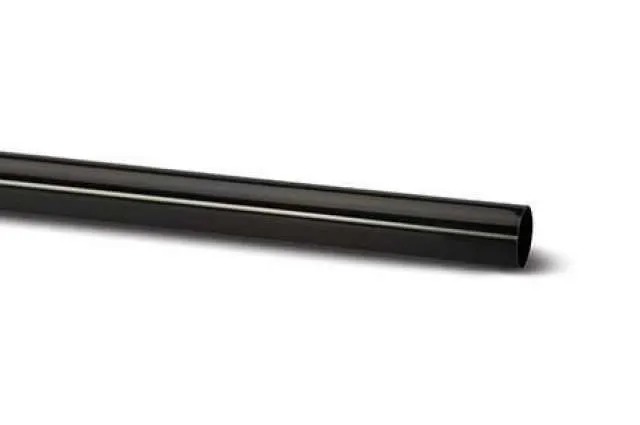 68mm Round Downpipe Black 2.5m
