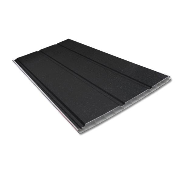 9mm Hollow Soffit Board Black Ash 300mm x 5m