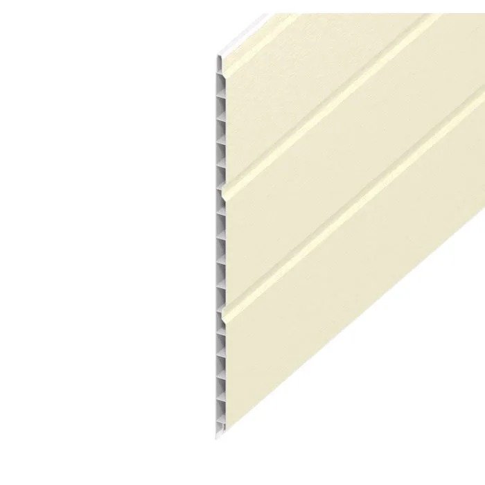 9mm Hollow Soffit Board Cream 300mm x 5m