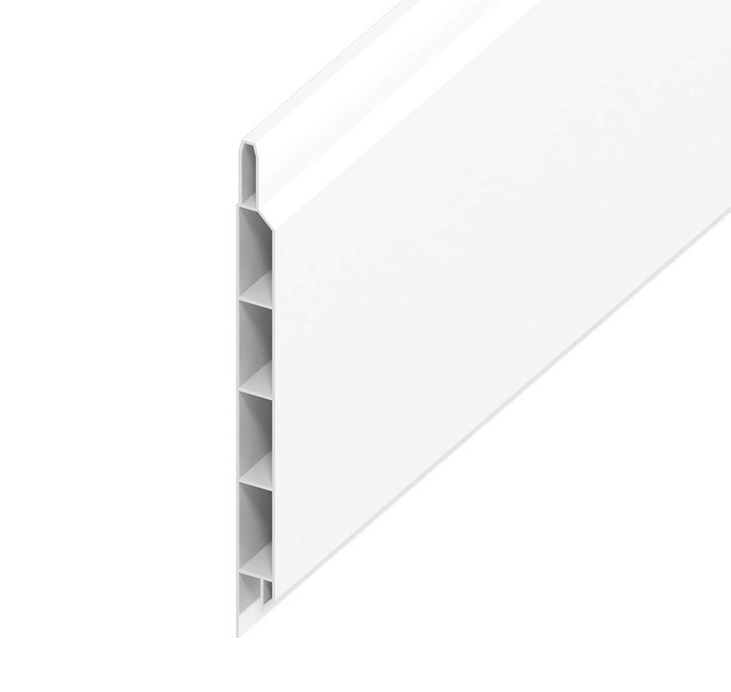 9mm Hollow Soffit Board White Ash 100mm x 5m