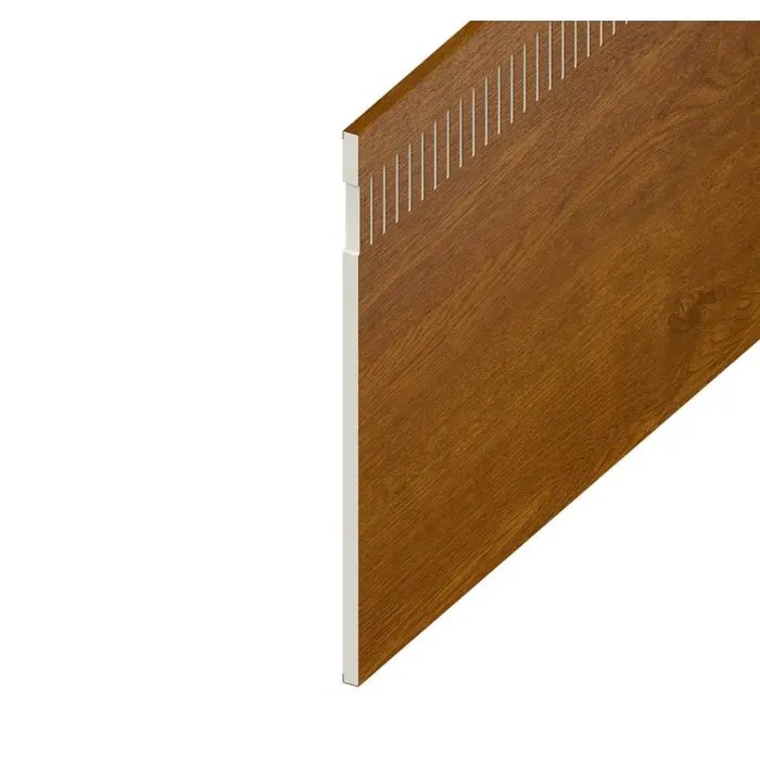 9mm Vented Eurosoffit Board Golden Oak 300mm x 5m (10mm Airspace)