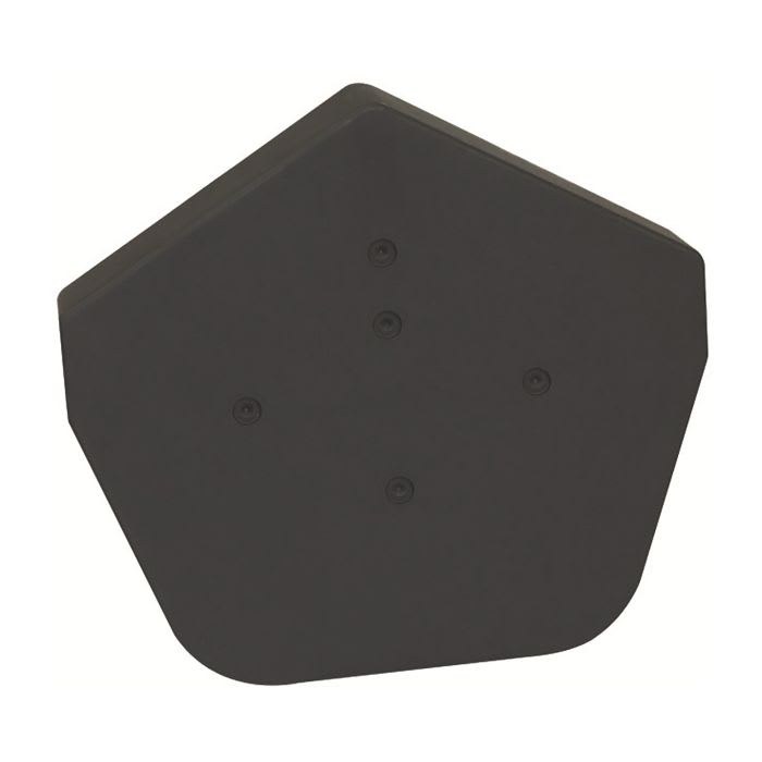 Black Easy-Trim Angled Ridge End Cap