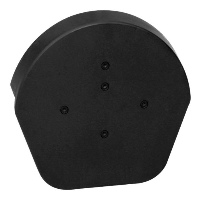 Black Easy-Trim Easyverge Dry Verge Half Round Ridge End Cap
