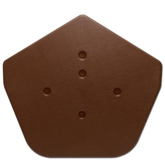 Brown Easy-Trim Angled Ridge End Cap