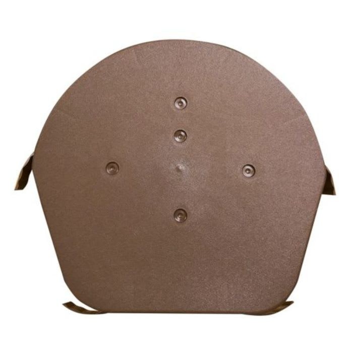 Brown Easy-Trim Easyverge Dry Verge Half Round Ridge End Cap