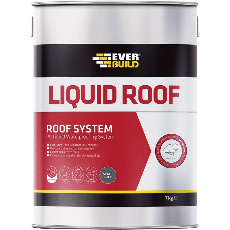 Everbuild Liquid Roof Slate Grey 7 kg