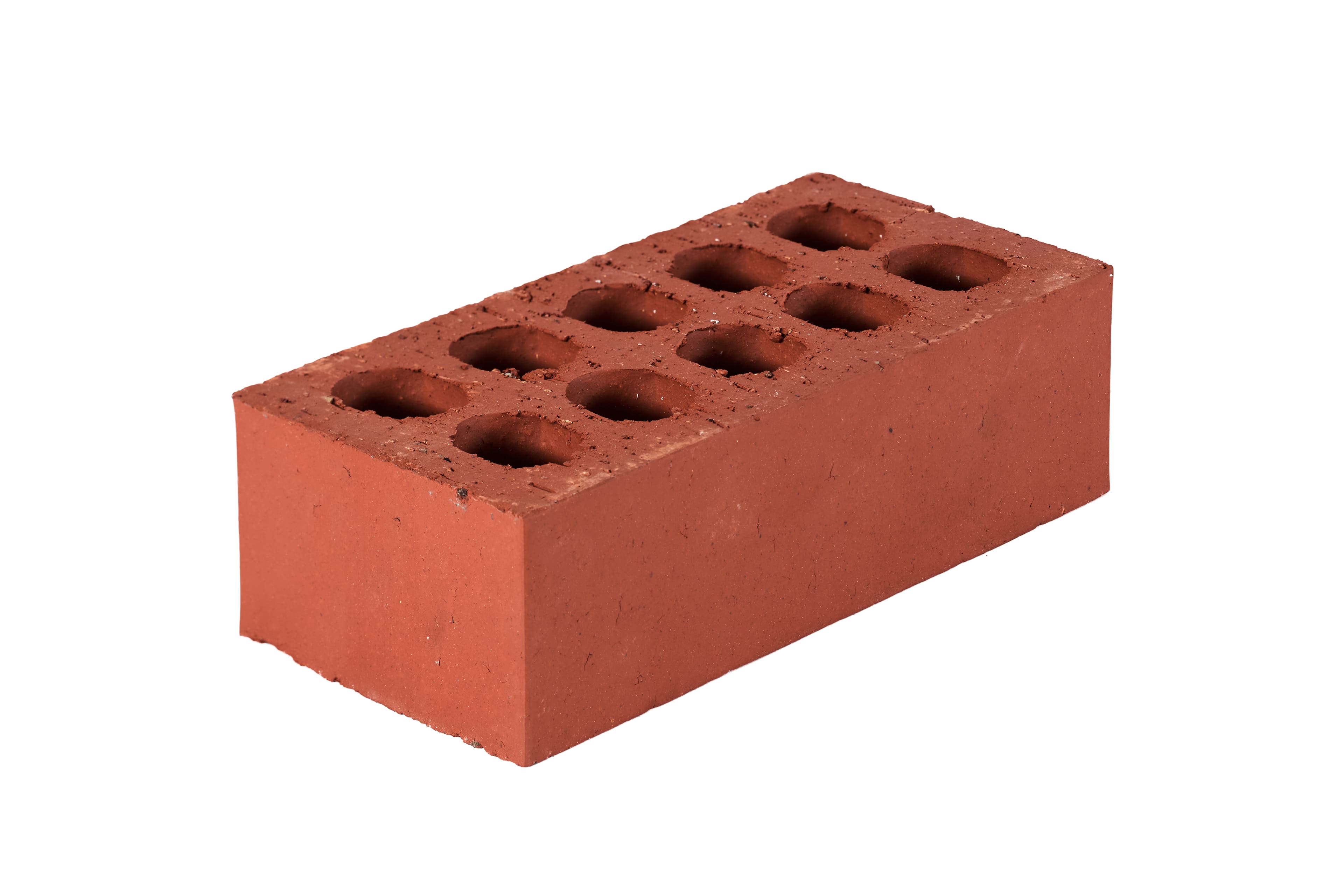 Class B Engineering Brick Smooth Red Perforated 65mm