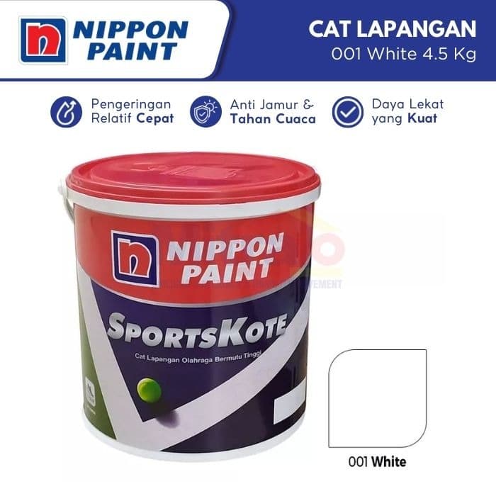 Nippon Cat Lapangan Olahraga Sportskote 001 White 4.5 Kg