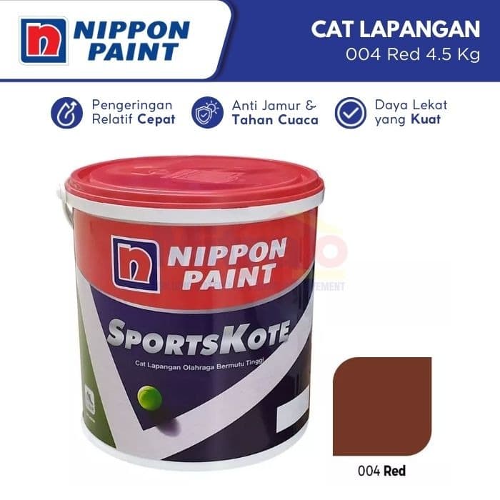 Nippon Cat Lapangan Olahraga Sportskote 004 Red 4.5 Kg
