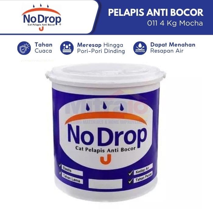 No Drop Cat Pelapis Anti Bocor 011 4 Kg Mocha