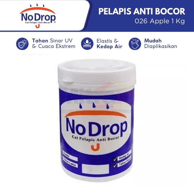No Drop Cat Pelapis Anti Bocor 026 Apple 1 Kg Hijau Muda