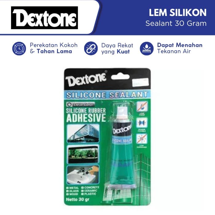 Dextone Lem Silikon Sealant 30 Gram