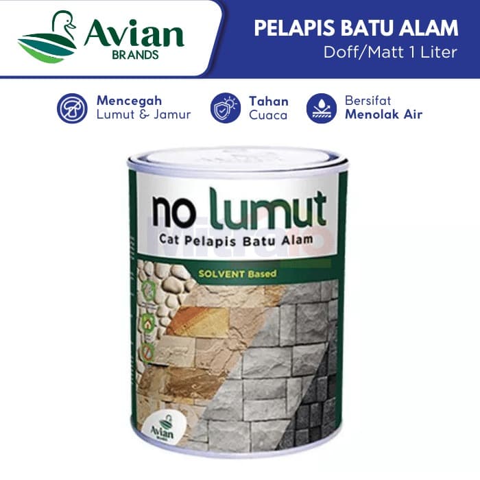 No Lumut Pelapis Batu Alam Natural 1 Liter