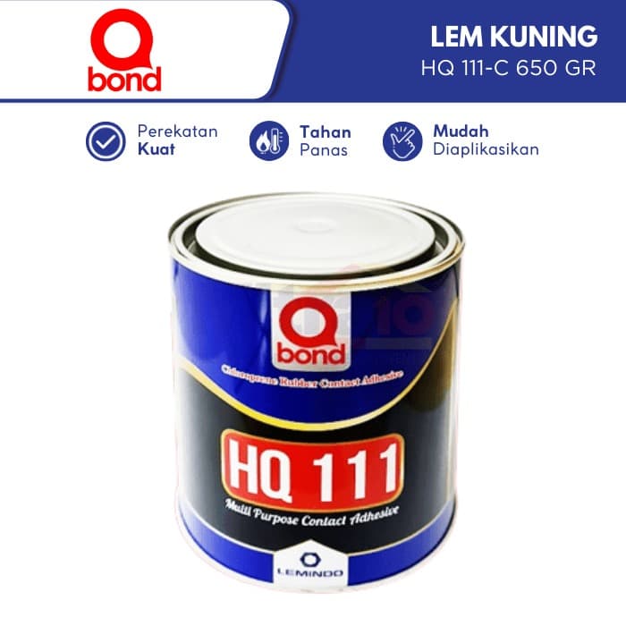 Q-Bond Lem Kuning Serbaguna HQ 111-C 650 Gram