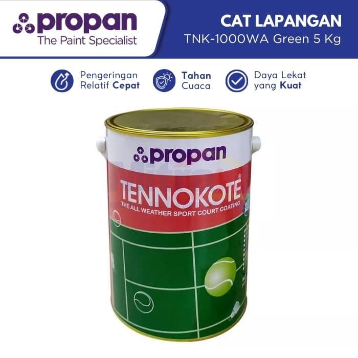 Tennokote Cat Lapangan Olahraga TNK-1000WA Green 5 Kg