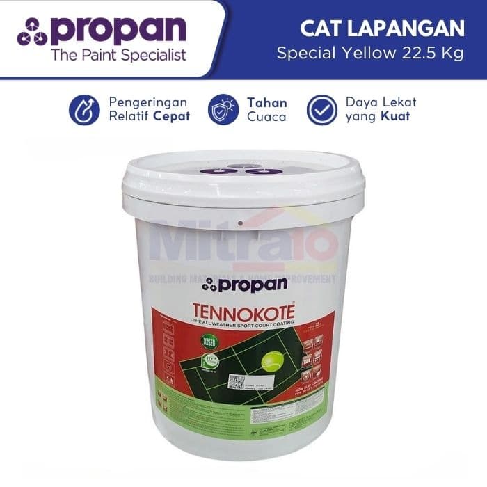 Tennokote Cat Lapangan Olahraga TNK-1000WA Special Yellow 22.5 Kg