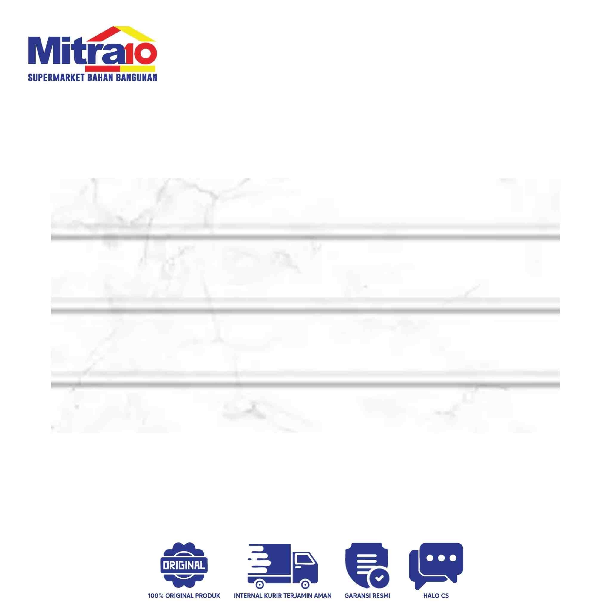 Kia Keramik Dinding Alissa EMB WT.KW.I 30 × 60 cm REC Putih