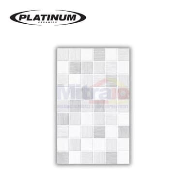 Platinum Keramik Dinding Kw.1 Holden Grey Embossed 25 × 40 cm