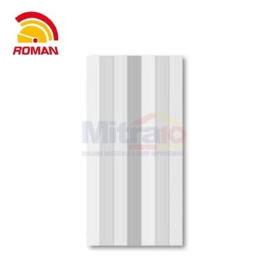 Roman Keramik Dinding Dray Premium 30 × 60 cm Abu Glossy