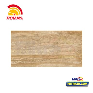 Roman Keramik Dinding Kw.1 Daventino Bruno 30x60R cm Coklat Glossy