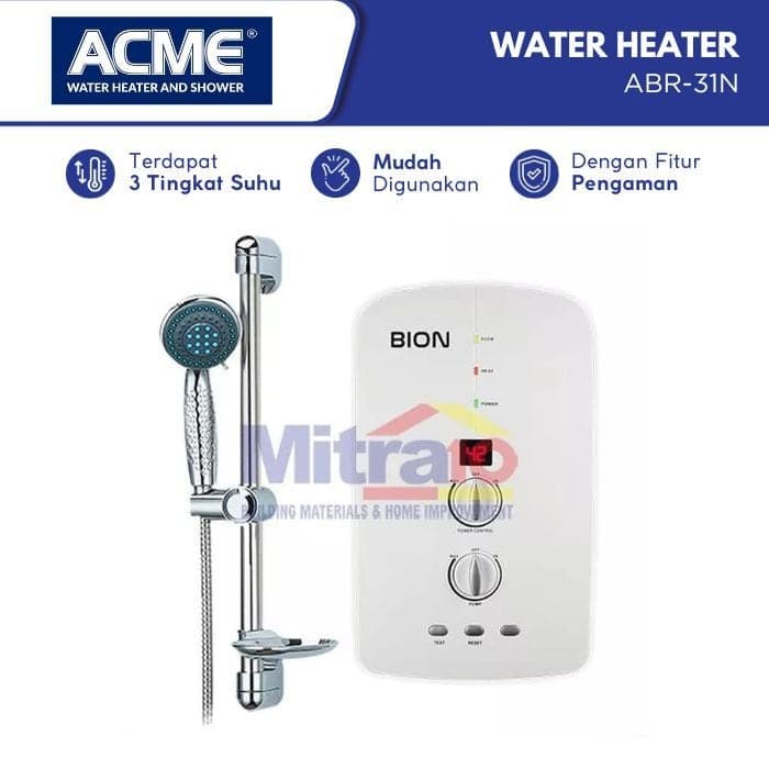 Acme Water Heater Instan Tanpa Tanki ABR-31N Putih