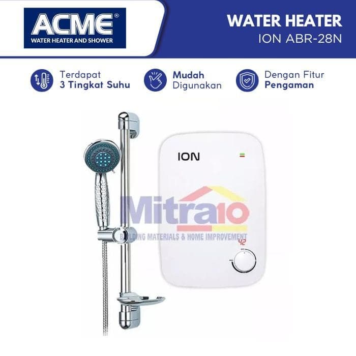 Acme Water Heater Instan Tanpa Tanki ION ABR-28N Putih