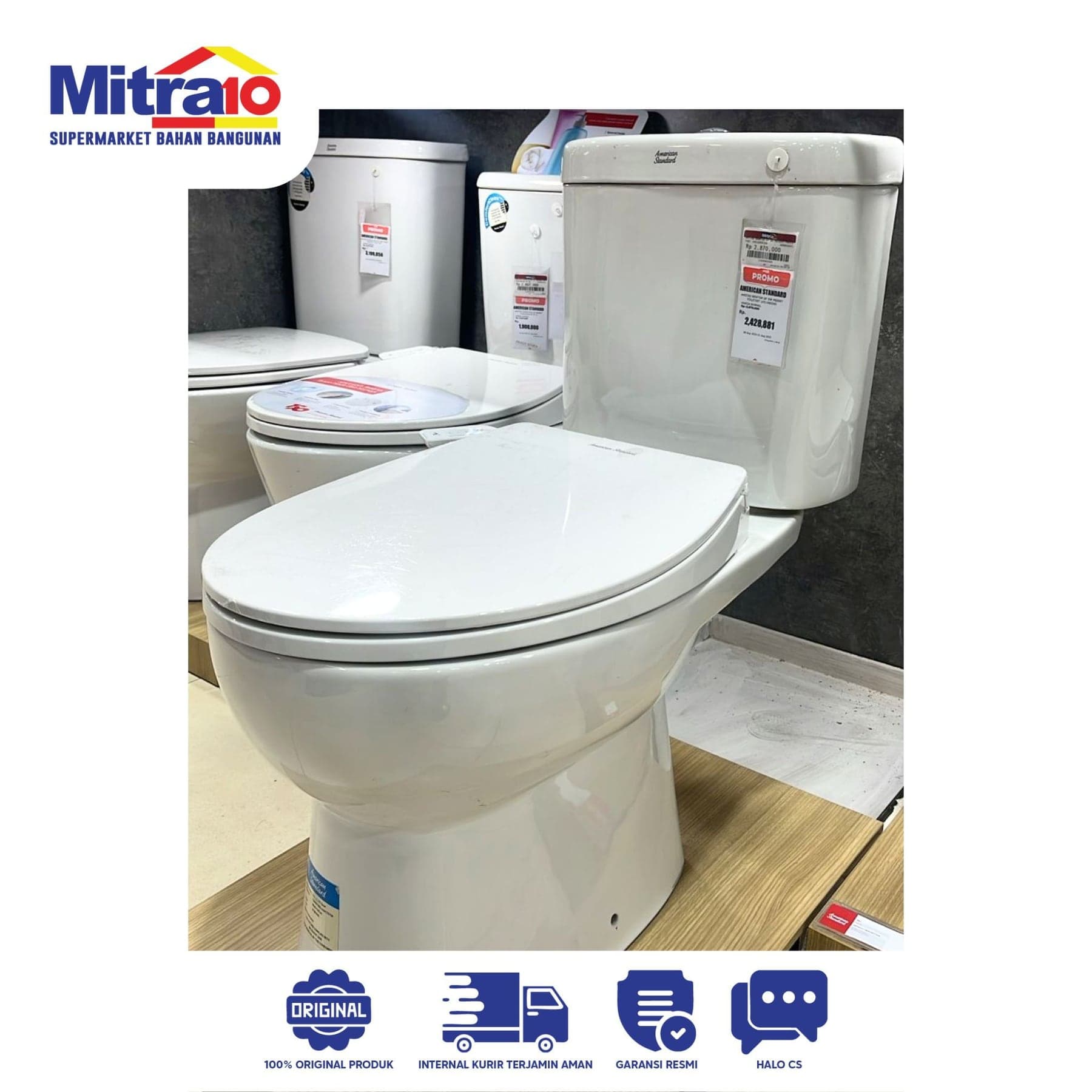 Amstad Closet Mbidet Set Newton DF SW 1051060200 Putih
