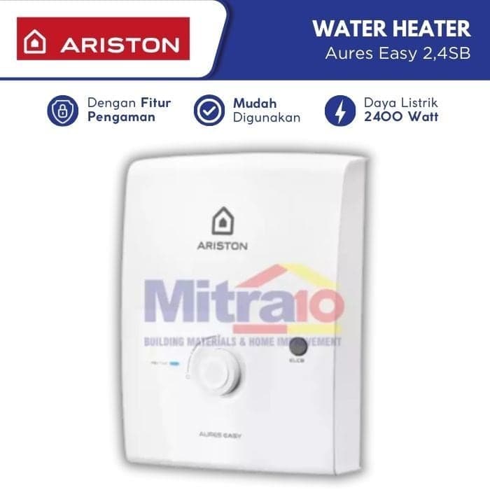 Ariston Water Heater Listrik Aures Easy 2,4SB