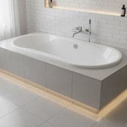 Ceramax Acrylux Dropin Bathtub Lunara 1707LR-17 Putih
