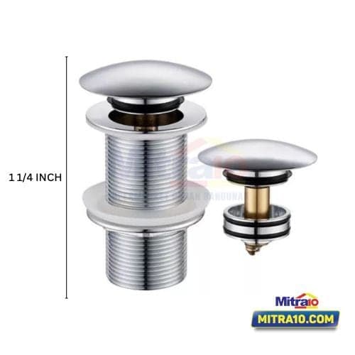 Ceramax Afur Lubang Pembuangan Wastafel Model Tekan AF-A43-C 11/4 Inch