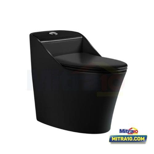 Ceramax Closet Satu Bagian Noir FSA0208 Siphonic Hitam