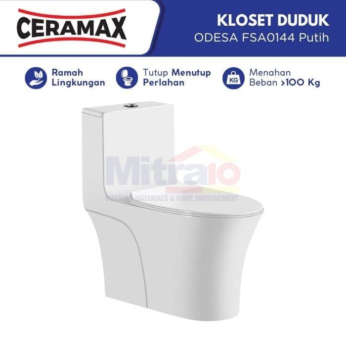 Ceramax Closet Satu Bagian Odesa FSA0144 Putih