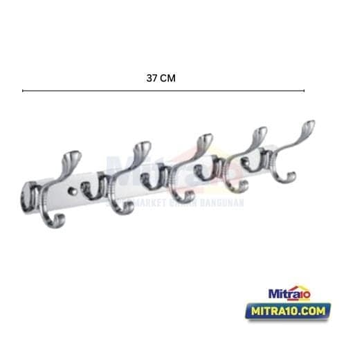 Ceramax Gantungan 5 Hook XBT - 2213 SS201 Chrome