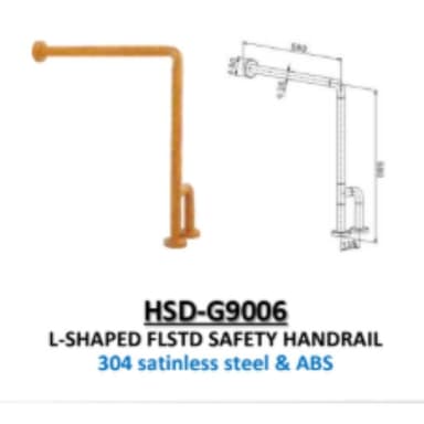 Ceramax Handrail Safety L-Shaped HSD-G9006