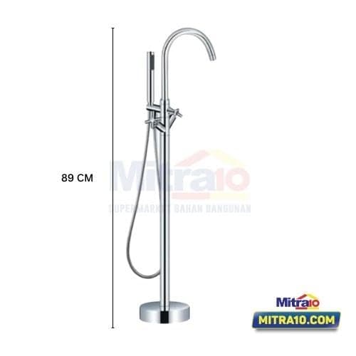 Ceramax Kran Bathtub + Hand Shower DY51004 Chrome