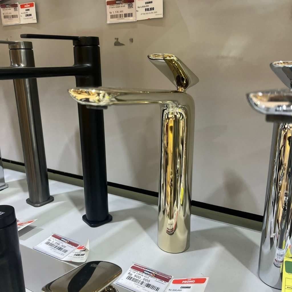 Ceramax Kran Mixer Long Deck Opal VST168R43JG Champagne Gold