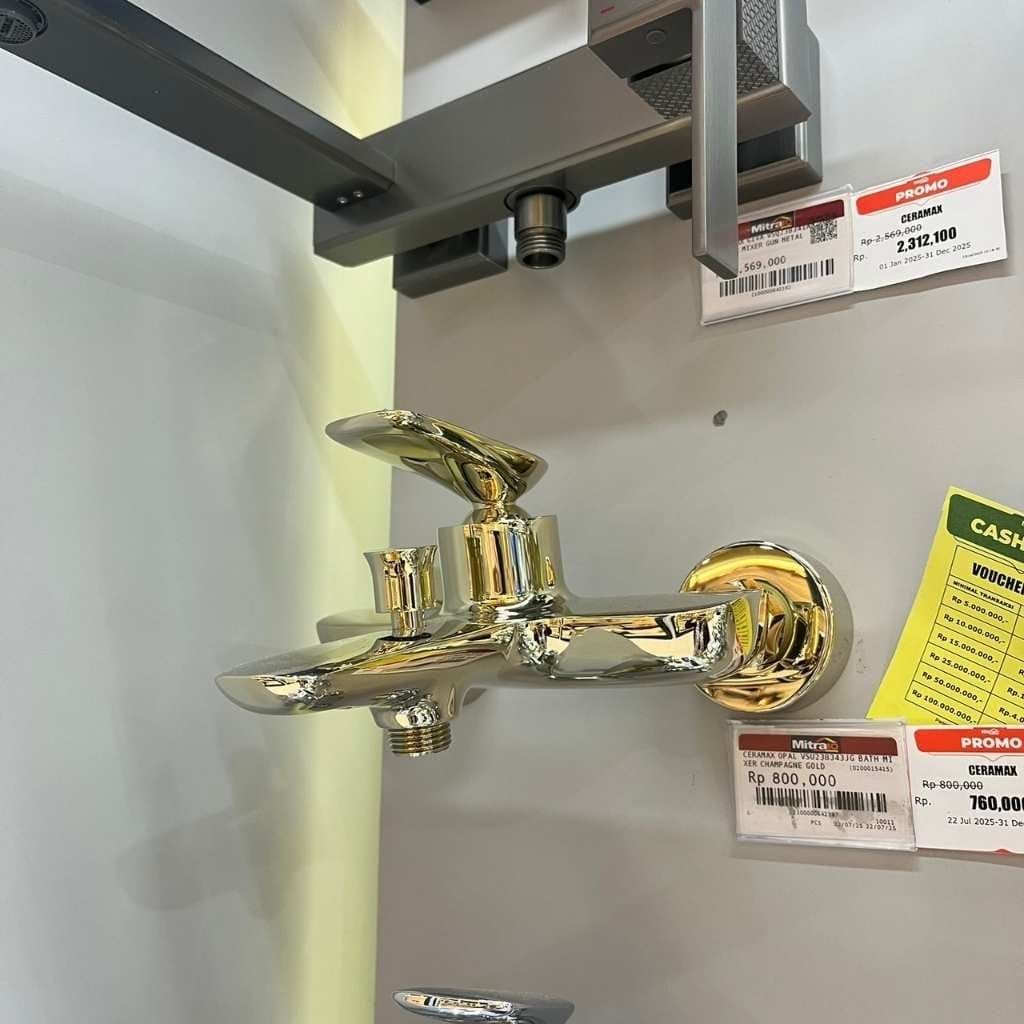 Ceramax Kran Mixer Opal VSU238343JG Champagne Gold