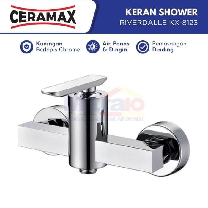 Ceramax Kran Shower Air Panas Dingin Riverdalle KX-8123