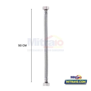 Ceramax Selang Fleksibel Dingin B4050-UU-E 50CM Silver