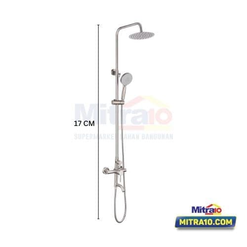 Ceramax Seri Glara Shower Tiang Kolom SPR5001 Nickle