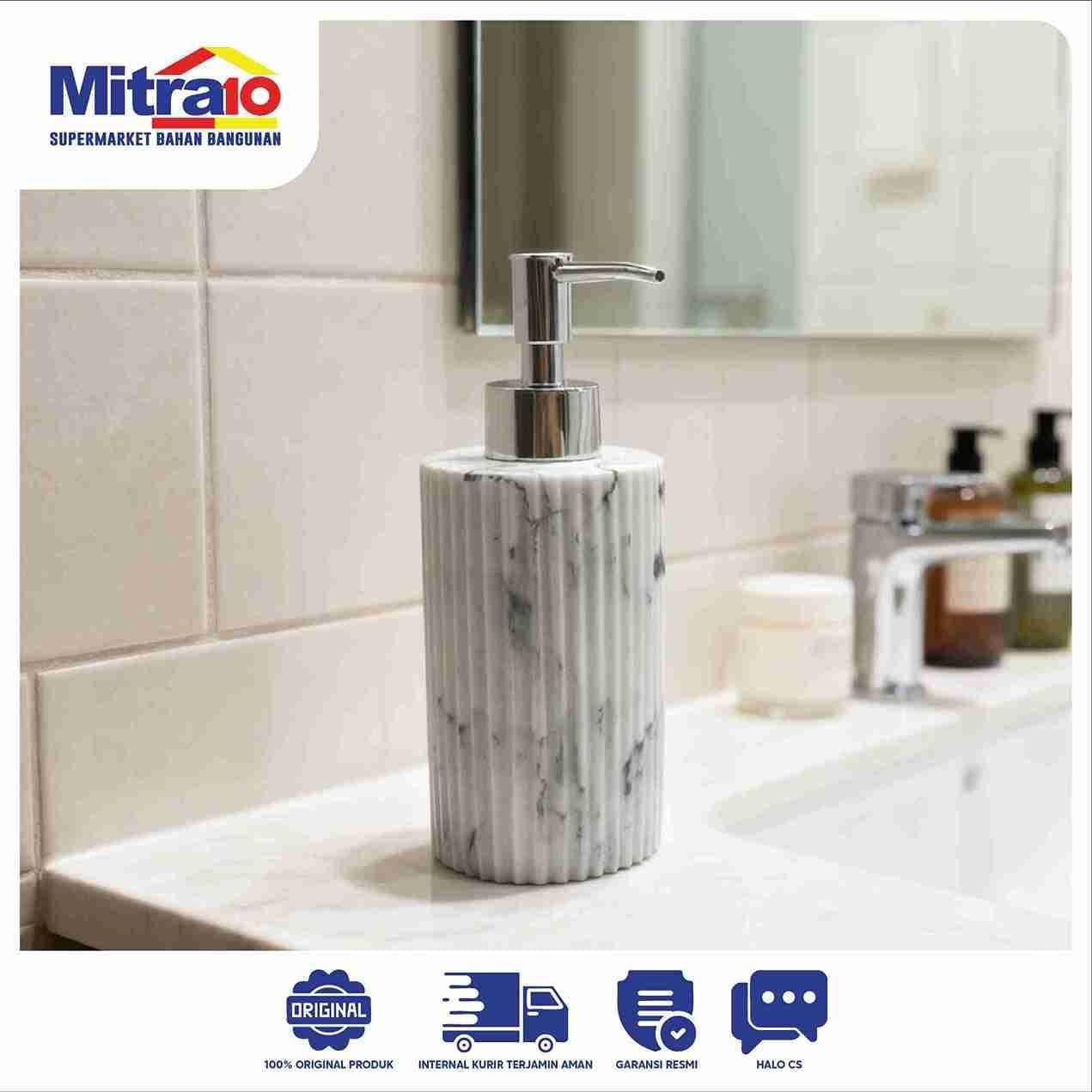Ceramax Tempat Lotion Aksesoris Kamar Mandi RS Tyler HS2421M-A Putih